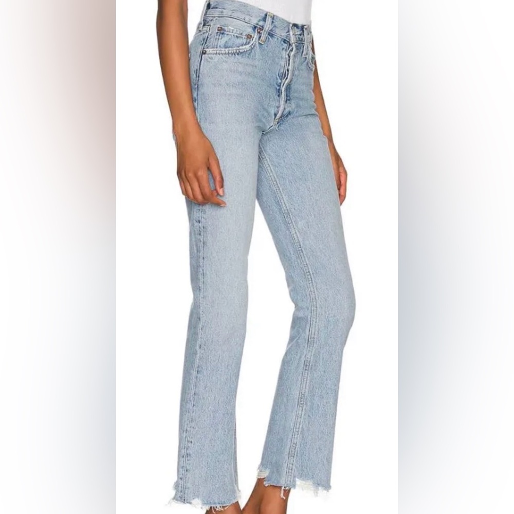 Agolde Light Blue Straight Leg Jeans